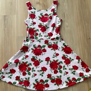 H&M flower print skater dress